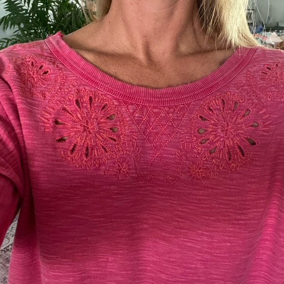 Free People Rugged Pink Long Sleeve Tunic - Picture 7 of 16